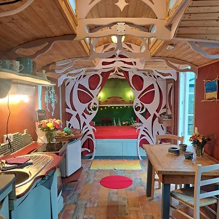 Tatil Evi Tiny Haus - Sternenblick - Sauna Garvensdorf