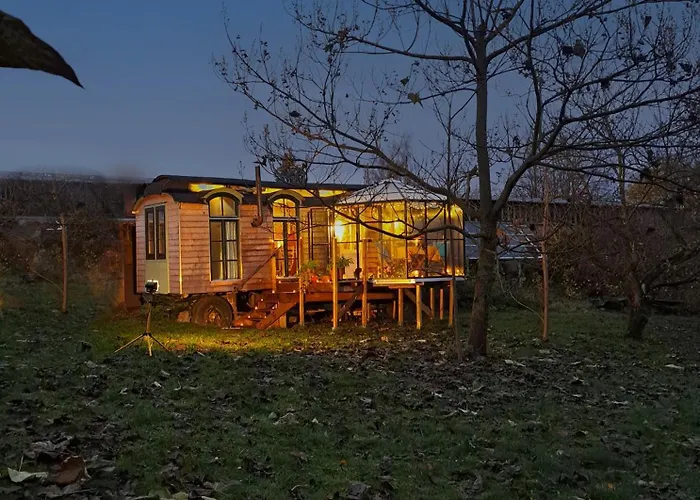 Сasa de vacaciones Tiny Haus - Sternenblick - Sauna Garvensdorf